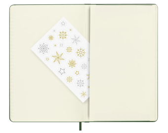 картинка Записная книжка Moleskine Holiday (в линейку), Large (13х21см), зеленая от магазина Молескинов