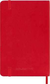 картинка Еженедельник Moleskine Classic Soft (мягкая обложка), 2024, Pocket (9x14 см), красный от магазина Молескинов