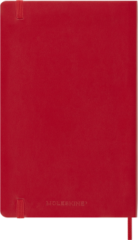 картинка Еженедельник 18 месяцев Moleskine Classic Soft (мягкая обложка),( 2026-2027),  Large (13x21 см),   красный от магазина Молескинов