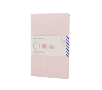 картинка Почтовый набор Moleskine Postal Notebook, Large (11,5х17,5см), розовый от магазина Молескинов