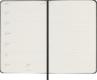 картинка Еженедельник 18 месяцев Moleskine Classic ( 2026-2027), Pocket (9x14 см), черный от магазина Молескинов