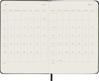 картинка Еженедельник 18 месяцев Moleskine Classic ( 2026-2027), Pocket (9x14 см), черный от магазина Молескинов