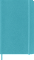 Записная книжка Moleskine Classic (нелинованная), Large (13х21см), мягкая обложка, голубая