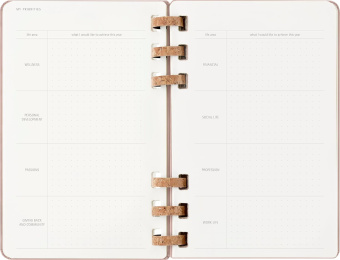 картинка Еженедельник Moleskine Spiral 2026, Large (13x21 см), миндаль от магазина Молескинов