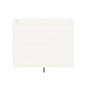 картинка Ежемесячник-планинг Moleskine Classic Soft (мягкая обложка), 2025, Large (13x21 см), черный от магазина Молескинов