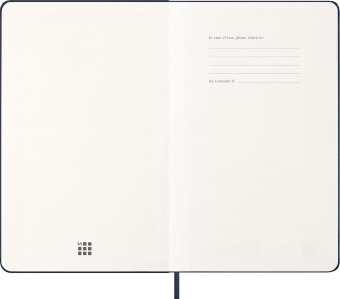 картинка Ежедневник Moleskine Classic 2026, Large (13x21 см), темно-синий от магазина Молескинов