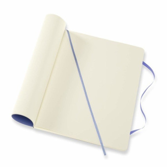 картинка Записная книжка Moleskine Classic Soft (мягкая обложка), нелинованная, XLarge (19х25 см), Голубая от магазина Молескинов