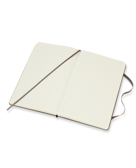картинка Записная книжка Moleskine Classic (в линейку), Large (13х21см), коричневая от магазина Молескинов