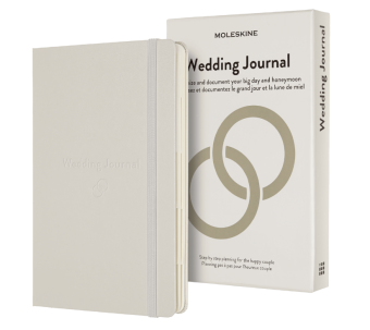 картинка Записная книжка Moleskine Passion Wedding Journal, Large (13x21см), белая от магазина Молескинов