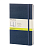 картинка Записная книжка Moleskine Classic (нелинованная), Large (13х21см), синяя от магазина Молескинов