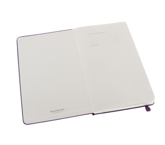 картинка Записная книжка Moleskine Classic (нелинованная), Large (13х21см), фиолетовая от магазина Молескинов