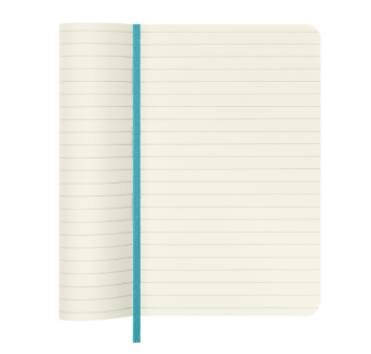 картинка Записная книжка Moleskine Classic Soft (в линейку), Pocket (9х14 см), голубая от магазина Молескинов