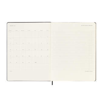 картинка Еженедельник Moleskine Professional 2025 (верт.), XLarge (19x25 см), черный от магазина Молескинов