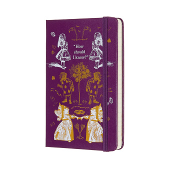 картинка Еженедельник Moleskine Alice in Wonderland (2019-2020), Pocket (9x14 см), фиолетовый от магазина Молескинов