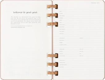 картинка Еженедельник Moleskine Spiral 2026, Large (13x21 см), миндаль от магазина Молескинов