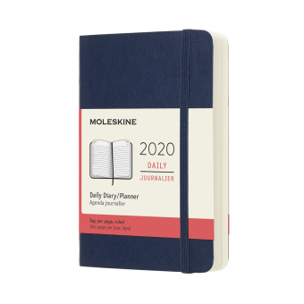 картинка Ежедневник Moleskine Classic Soft (2020), Pocket (9x14 см), темно-синий от магазина Молескинов