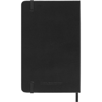 картинка Еженедельник  18 месяцев Moleskine Classic (гориз.2026-2027), Pocket (9x14 см), черный от магазина Молескинов