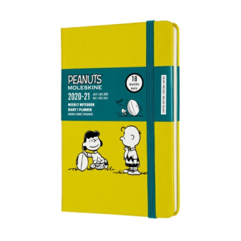 картинка Еженедельник Moleskine Peanuts (2020-2021), Pocket (9x14 см), желтый от магазина Молескинов