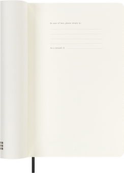 картинка Ежедневник 18 месяцев Moleskine Classic 2025 - 2026, Large (13x21 см), мягкая обложка, черный от магазина Молескинов