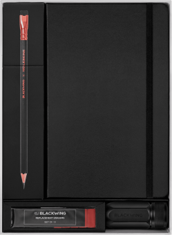 картинка Набор Moleskine x Blackwing Creative Set (Записная книжка + 12 Графитных Карандашей B + Точилка) от магазина Молескинов