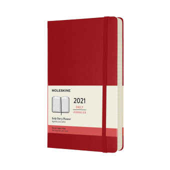 картинка Ежедневник Moleskine Classic (2021), Large (13x21 см), красный от магазина Молескинов