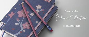 картинка Записная книжка Moleskine Limited Edition Sakura, Large (13x21см), в линию, в подарочной коробке от магазина Молескинов