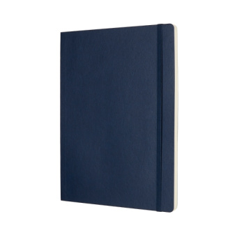 картинка Записная книжка Moleskine Classic Soft(мягкая обложка), в точку, XLarge (19х25см), синяя от магазина Молескинов