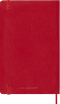 картинка Еженедельник 18 месяцев Moleskine Classic 2025 - 2026, Large (13x21 см), мягкая обложка, красный от магазина Молескинов
