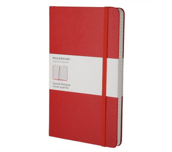 картинка Записная книжка Moleskine Classic (в клетку), Large (13х21см), красная от магазина Молескинов