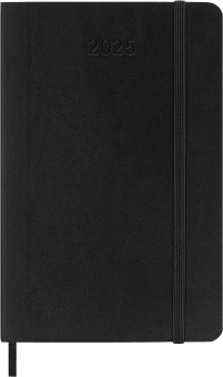 картинка Ежедневник Moleskine Classic Soft (мягкая обложка), 2025, Pocket (9x14 см), черный от магазина Молескинов