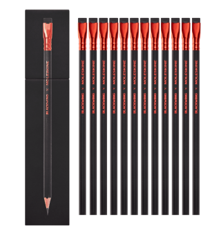 картинка Набор карандашей Moleskine x Blackwing (12 штук, B), черный от магазина Молескинов