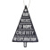 картинка Набор для письма Moleskine Note Card Large (11,5х17,5см) 'Ornament Card Tree', синий от магазина Молескинов
