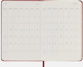 картинка Ежедневник Moleskine Classic Soft (мягкая обложка), 2026, Pocket (9x14 см), красный от магазина Молескинов