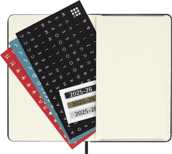 картинка Еженедельник 18 месяцев Moleskine Classic 2025 - 2026, Pocket (9x14 см), твердая обложка, черный от магазина Молескинов