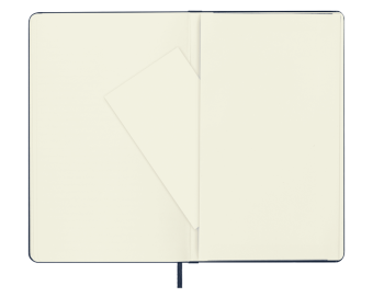 картинка Записная книжка Moleskine Classic (нелинованная), Large (13х21см), синяя от магазина Молескинов