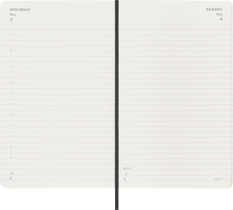 картинка Ежедневник Moleskine Classic Soft (мягкая обложка), (2024-2025), Large (13x21 см), черный от магазина Молескинов
