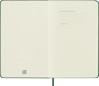 картинка Записная книжка Moleskine Classic (в клетку), Large (13х21см), твердая обложка, зеленая от магазина Молескинов