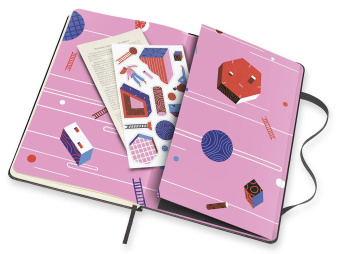 картинка Записная книжка Moleskine Studio Collection (в линейку), YUKAI DU, Large (13х21см), черная от магазина Молескинов