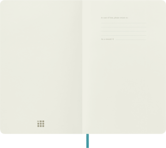 картинка Записная книжка Moleskine Classic Soft (мягкая обложка), в линейку, Large  (13х21 см), голубая от магазина Молескинов