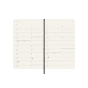 картинка Ежемесячник-планинг Moleskine Classic Soft (мягкая обложка), 2025, Large (13x21 см), черный от магазина Молескинов