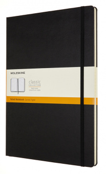 картинка Записная книжка Moleskine Classic (в линейку), A4 (21х30см), черная от магазина Молескинов