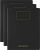картинка Записная книжка Moleskine Student Cahier (нелинованная), XXL/A4 (22x28см), мягкая обложка, черная от магазина Молескинов