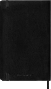 картинка Ежедневник Moleskine Classic Soft (мягкая обложка), (2024-2025), Large (13x21 см), черный от магазина Молескинов
