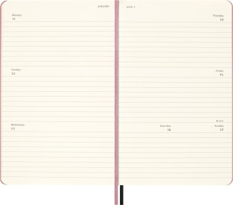 картинка Еженедельник BLACKPINK x Moleskine  Limited Edition Planner 2026-2027 на 18 месяцев Large (13х21 см) (без подарочной упаковки) от магазина Молескинов