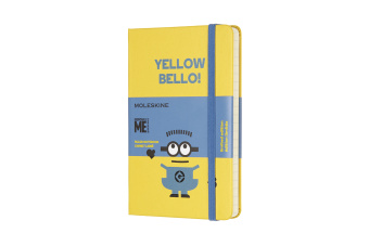 картинка Записная книжка Moleskine Minions (в линейку), Pocket (9х14см), желтая от магазина Молескинов