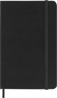 картинка Еженедельник 18 месяцев Moleskine Classic ( 2026-2027), Pocket (9x14 см), черный от магазина Молескинов