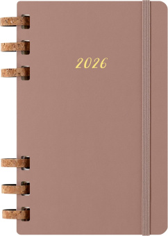 картинка Еженедельник Moleskine Spiral 2026, Large (13x21 см), миндаль от магазина Молескинов