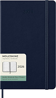 Еженедельник Moleskine Classic 2026, Large (13x21 см), синий