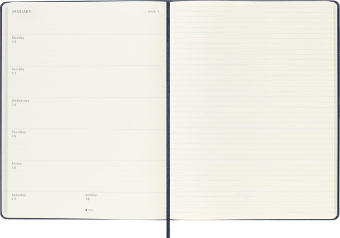 картинка Еженедельник Moleskine Classic 2026, XLarge (19x25 см), синий от магазина Молескинов