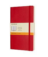 Записная книжка Moleskine Classic Soft(мягкая обложка), в линейку, Large (13x21 см), красная